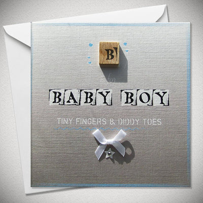 B is for Baby Boy - Tiny Fingers and Diddy Toes - Chic Petit