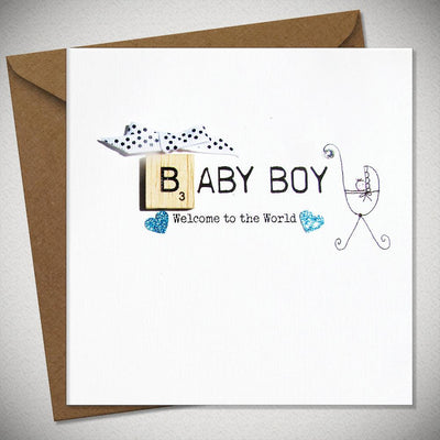 Baby Boy - Welcome to the World Card - Chic Petit
