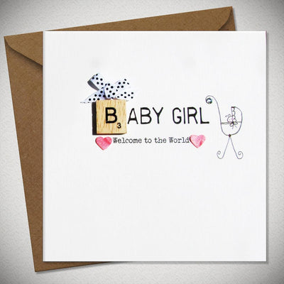 Baby Girl - Welcome to the World Card - Chic Petit