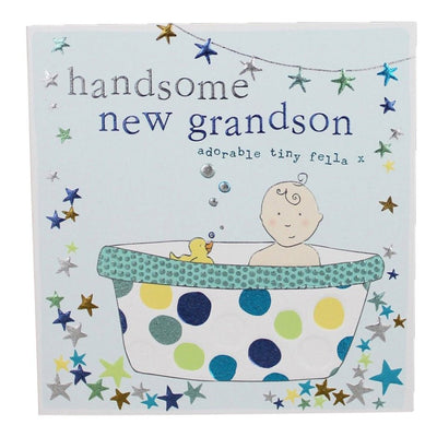 Handsome New Grandson Card - Chic Petit