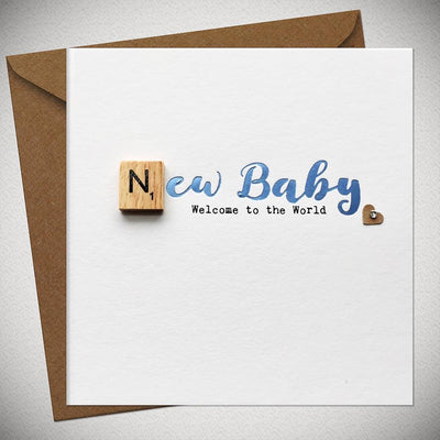 New Baby Boy - Welcome to the World Card - Chic Petit