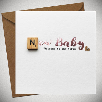 New Baby Girl - Welcome to the World Card - Chic Petit