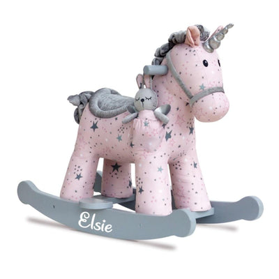 Personalised Celeste & Fae Rocking Unicorn (12m+) - Chic Petit