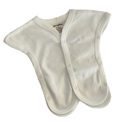 Personalised White Incubator Premature Baby Vests - Chic Petit
