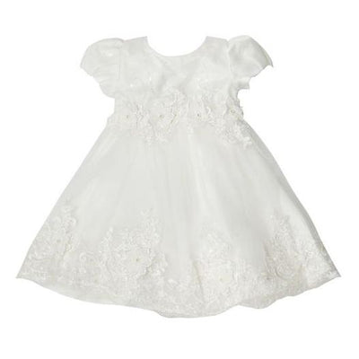 Riya Ivory or White Christening / Baptism Dress - Chic Petit