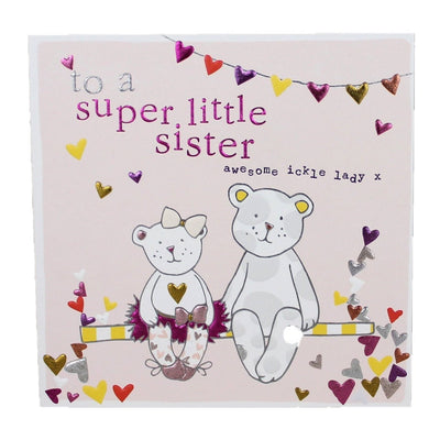 To a Super Little Sister Card - Chic Petit
