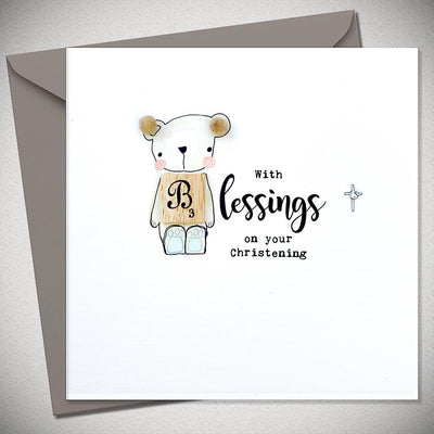 With Blessings (Boy) - On Your Christening - Chic Petit