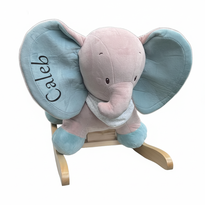 Personalised Animal Rocker - Edward the Elephant
