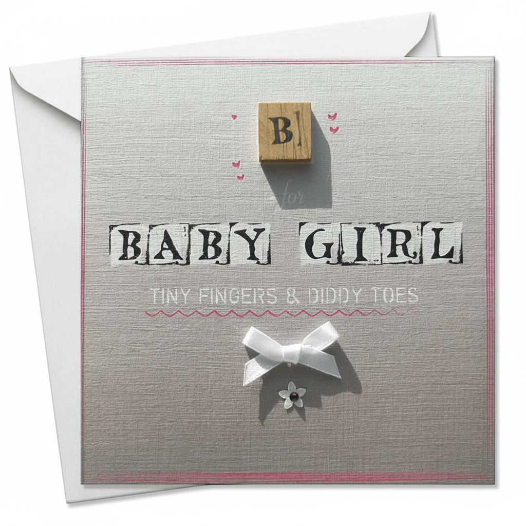 B is for Baby Girl - Tiny Fingers and Diddy Toes - Chic Petit