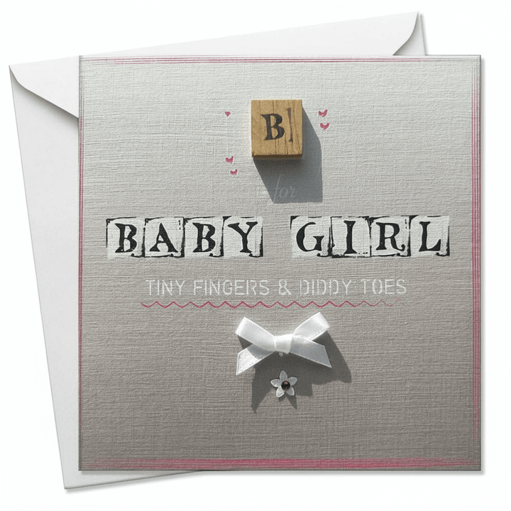 B is for Baby Girl - Tiny Fingers and Diddy Toes - Chic Petit