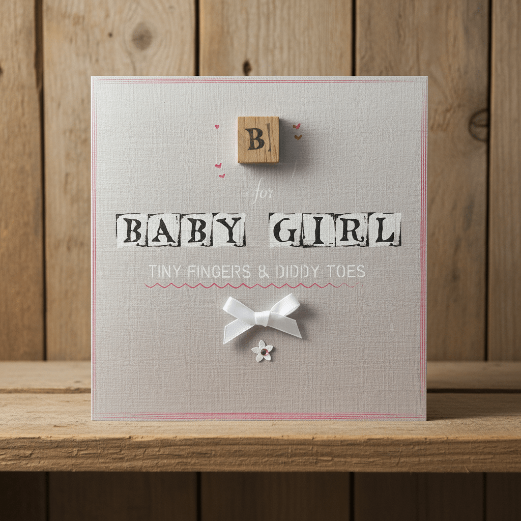 B is for Baby Girl - Tiny Fingers and Diddy Toes - Chic Petit