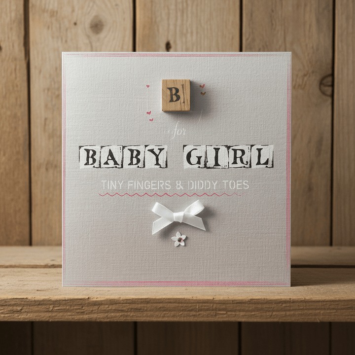 B is for Baby Girl - Tiny Fingers and Diddy Toes - Chic Petit