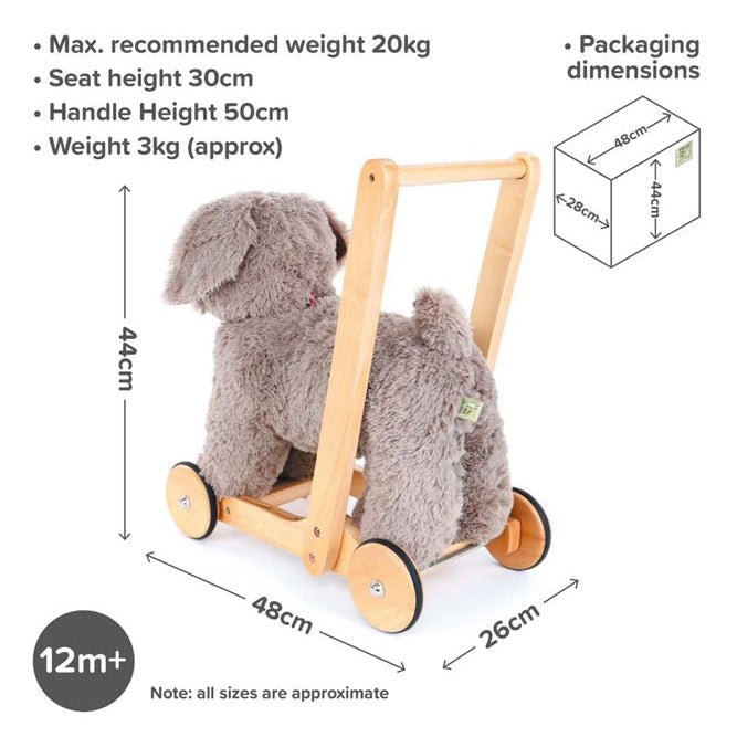 Bailey the Dog Push Along Walker - Chic Petit