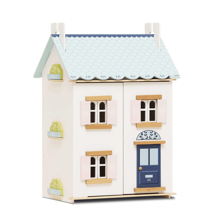 Bluebelle Wooden Dolls House with Optional Furniture Set and Family - Chic Petit