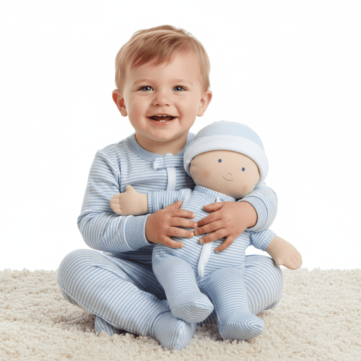Bonikka Cherub Baby Boy in Blue - Chic Petit