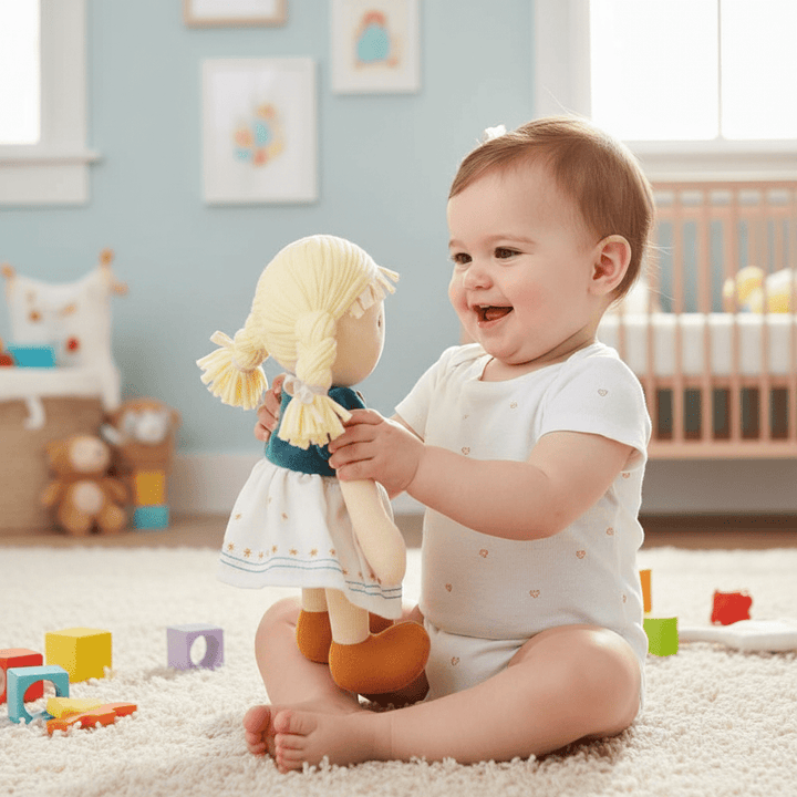 Bonikka Organic Ragdoll - Lily (Blonde hair with plats) - Chic Petit