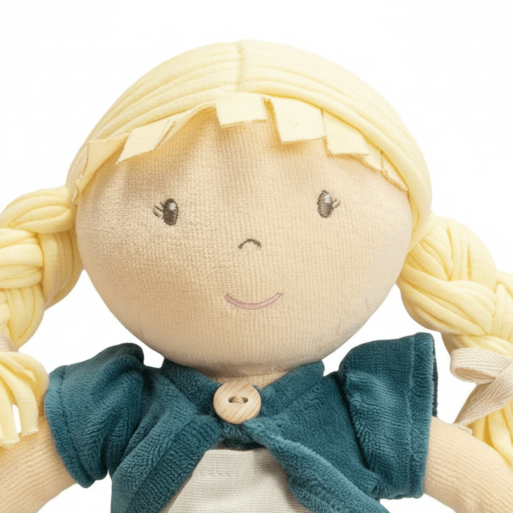Bonikka Organic Ragdoll - Lily (Blonde hair with plats) - Chic Petit