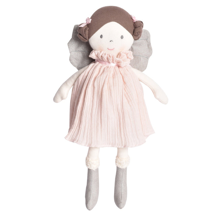 Bonikka Ragdoll - Angelina (Pink Organic Dress with silver Wings) - Chic Petit