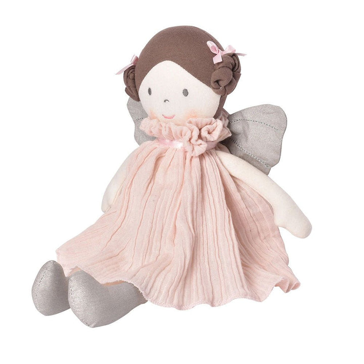Bonikka Ragdoll - Angelina (Pink Organic Dress with silver Wings) - Chic Petit