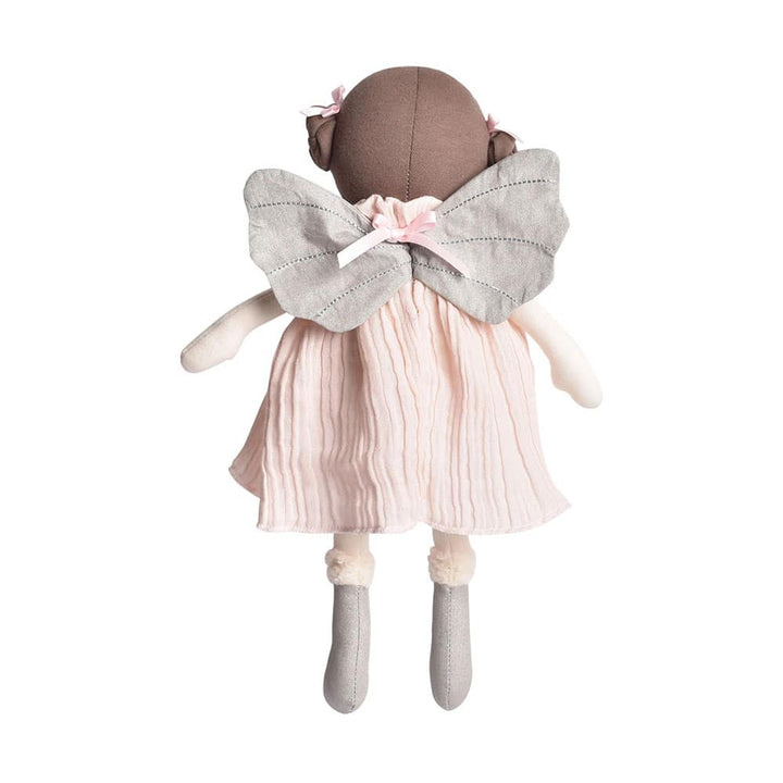 Bonikka Ragdoll - Angelina (Pink Organic Dress with silver Wings) - Chic Petit