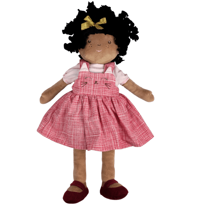 Bonikka Ragdoll - Madison (Black Hair with red dress) - Chic Petit