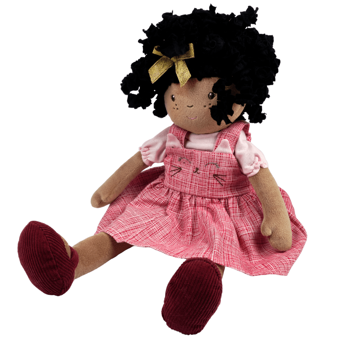 Bonikka Ragdoll - Madison (Black Hair with red dress) – Chic Petit