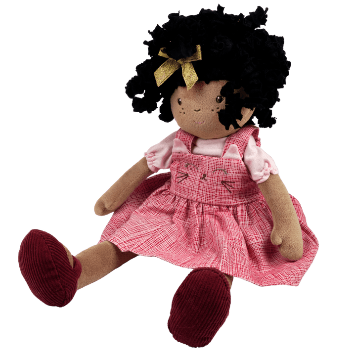 Bonikka Ragdoll - Madison (Black Hair with red dress) - Chic Petit