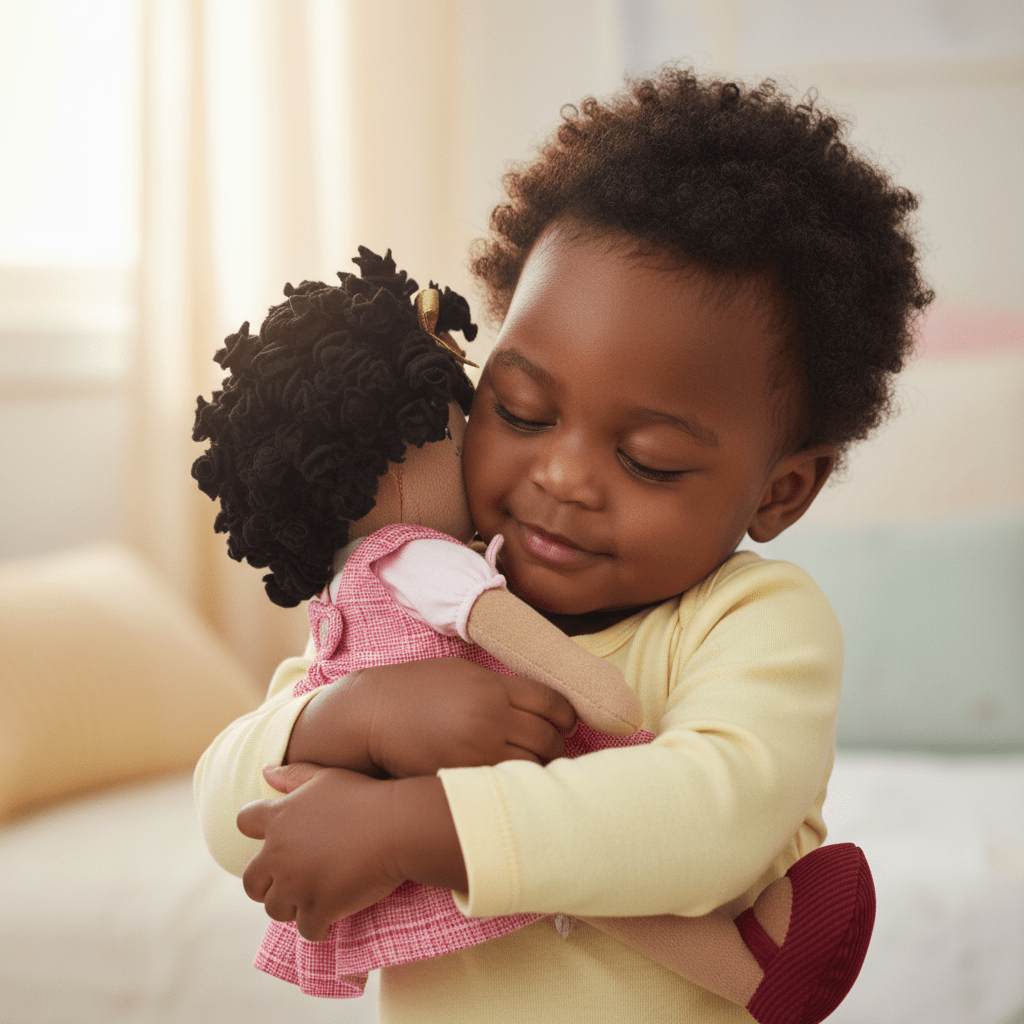 Bonikka Ragdoll - Madison (Black Hair with red dress) - Chic Petit