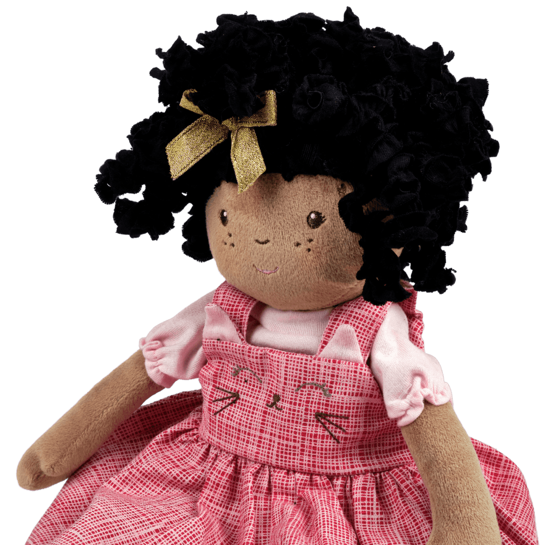 Bonikka Ragdoll - Madison (Black Hair with red dress) - Chic Petit