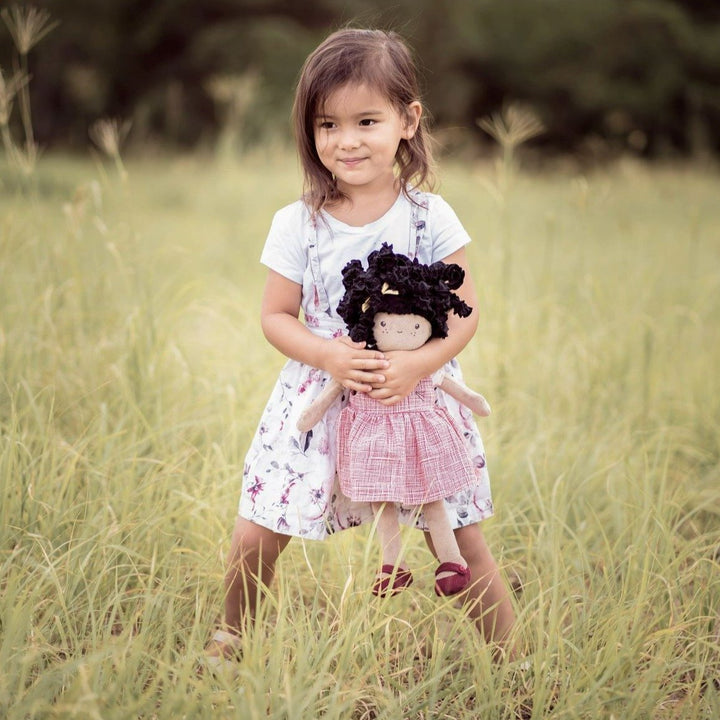 Bonikka Ragdoll - Madison (Black Hair with red dress) - Chic Petit