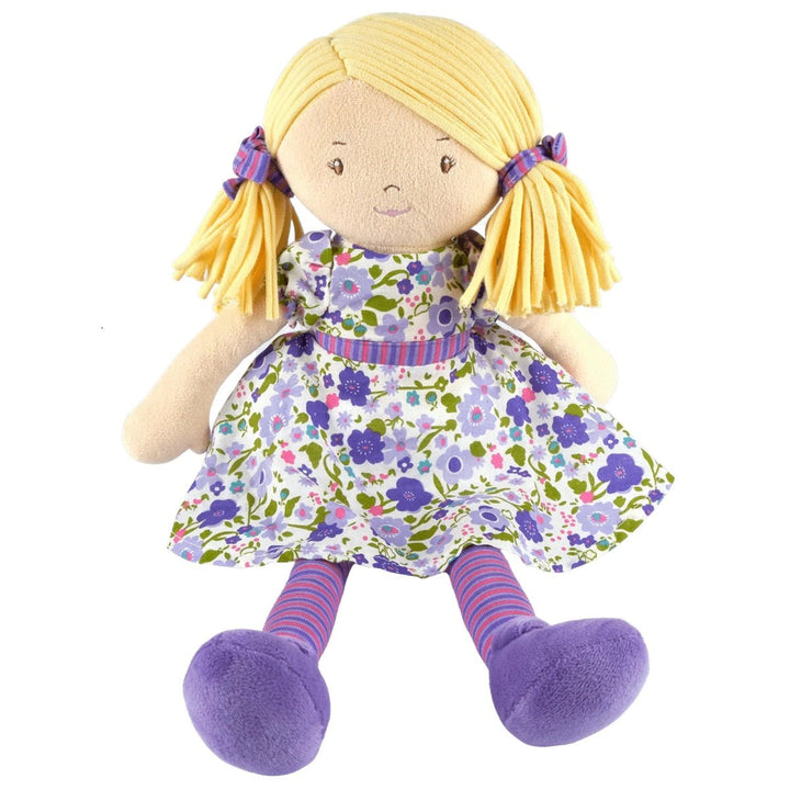 Bonikka Ragdoll - Peggy (Blonde Hair with Purple and Pink Dress) - Chic Petit