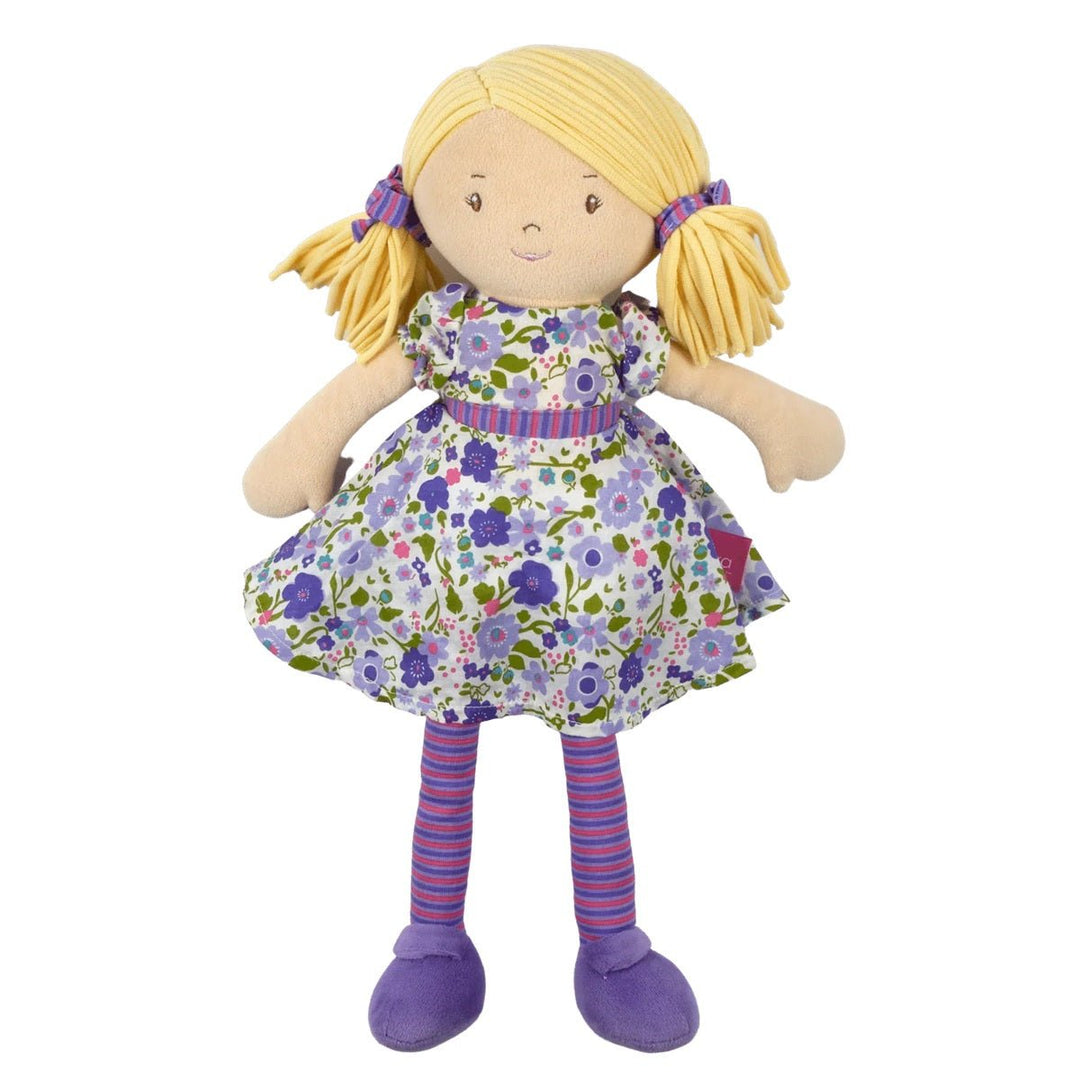 Bonikka Ragdoll - Peggy (Blonde Hair with Purple and Pink Dress) - Chic Petit