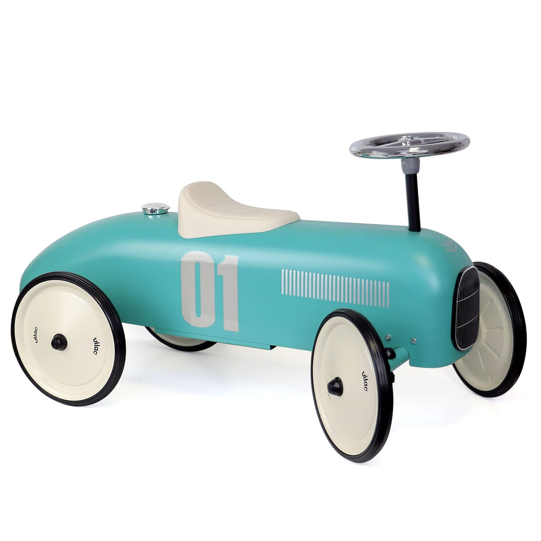 Classic Metal Ride On Racing or Police Car - Chic Petit