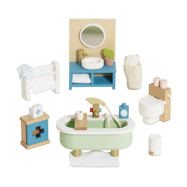 Complete Dolls House Furniture Play Set - 7 Rooms and Outdoor Play - Chic Petit