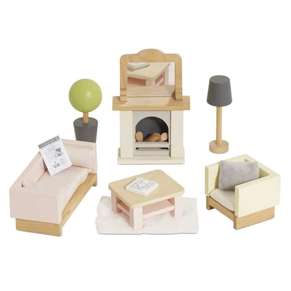 Complete Dolls House Furniture Play Set - 7 Rooms and Outdoor Play - Chic Petit