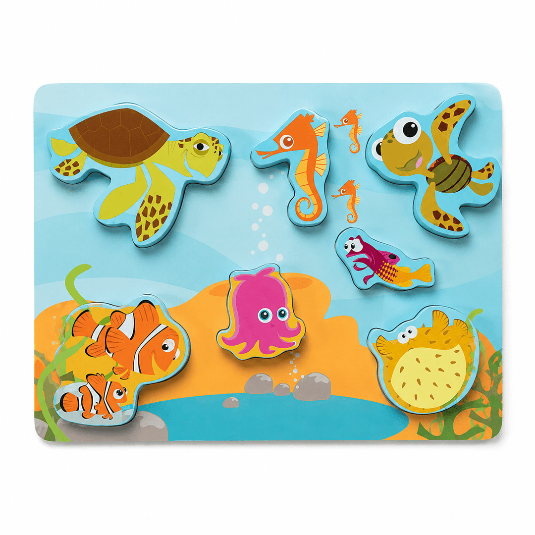 Disney Baby - Finding Nemo Chunky Wooden Puzzle - Chic Petit