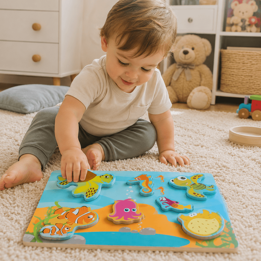 Disney Baby - Finding Nemo Chunky Wooden Puzzle - Chic Petit
