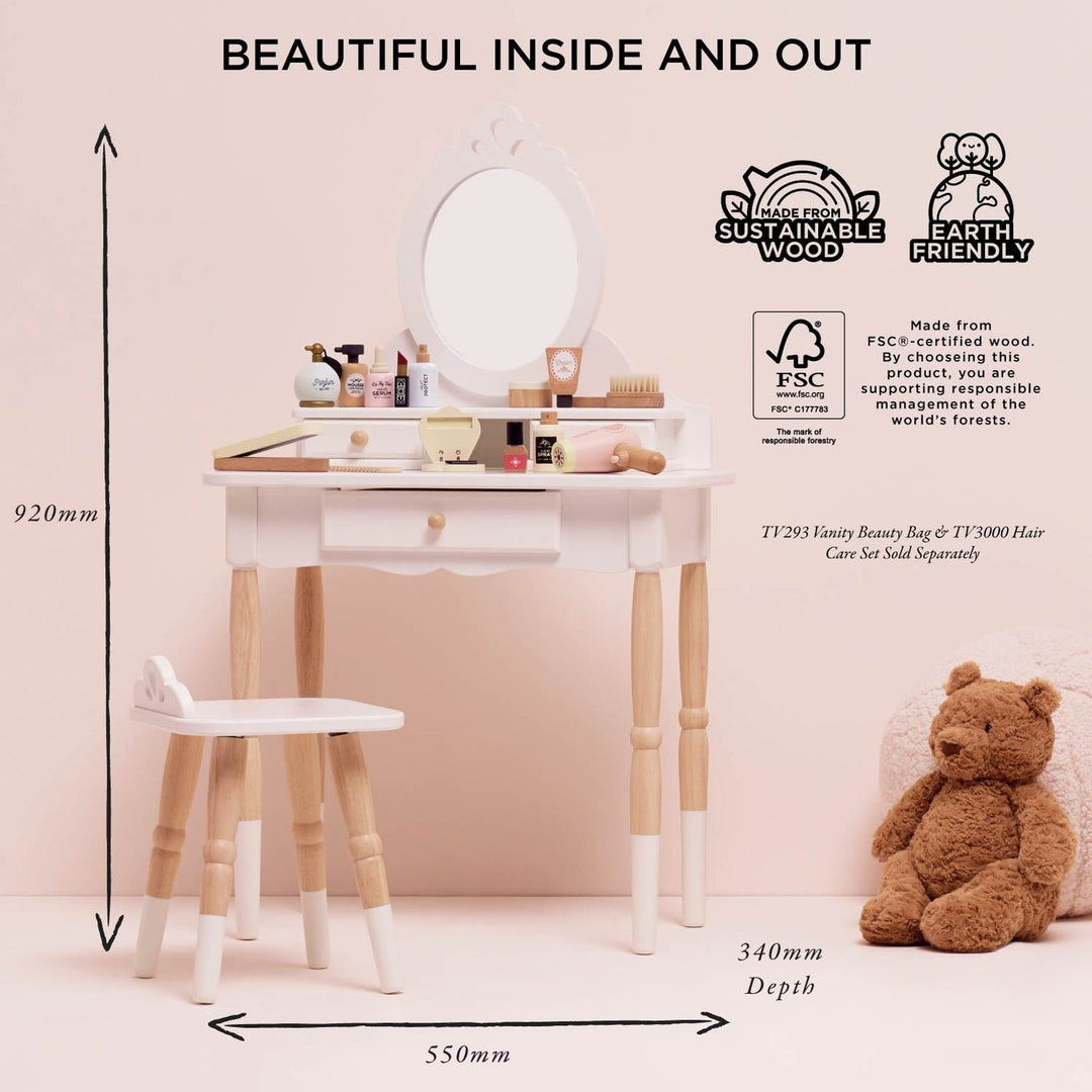 Dressing - Up Vanity Table & Stool - Chic Petit