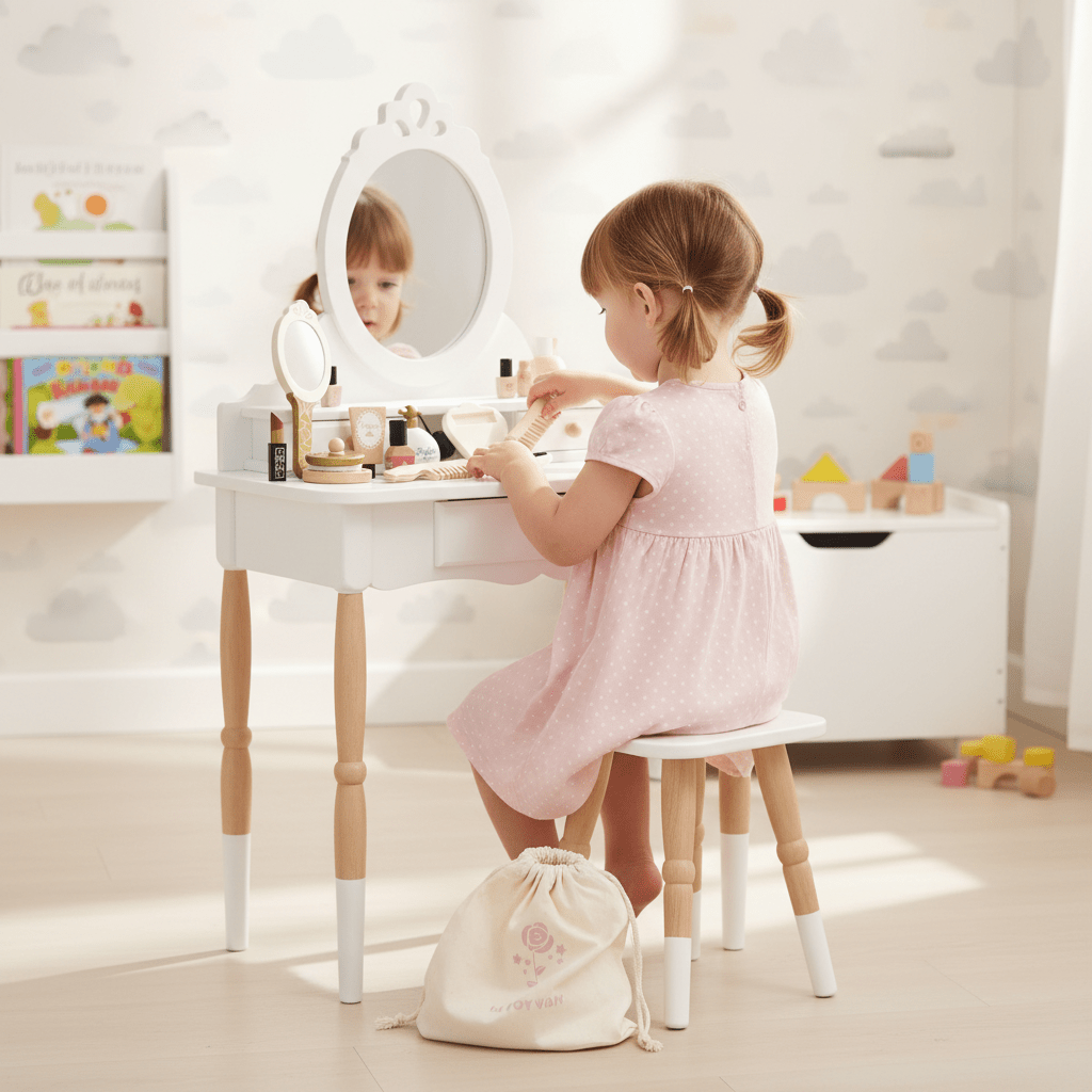 Dressing - Up Vanity Table & Stool - Chic Petit