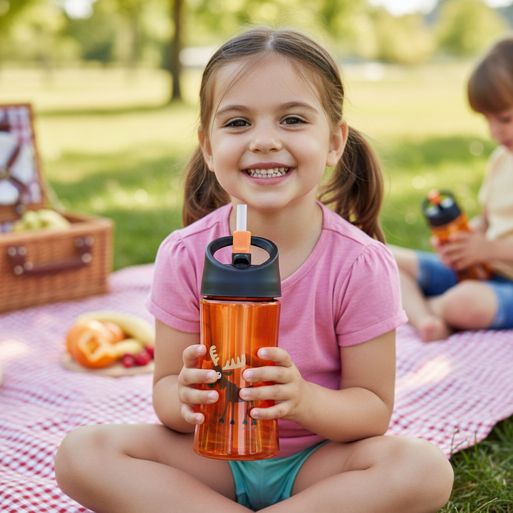 Kids Water Bottle 0.35 L - Orange - Chic Petit