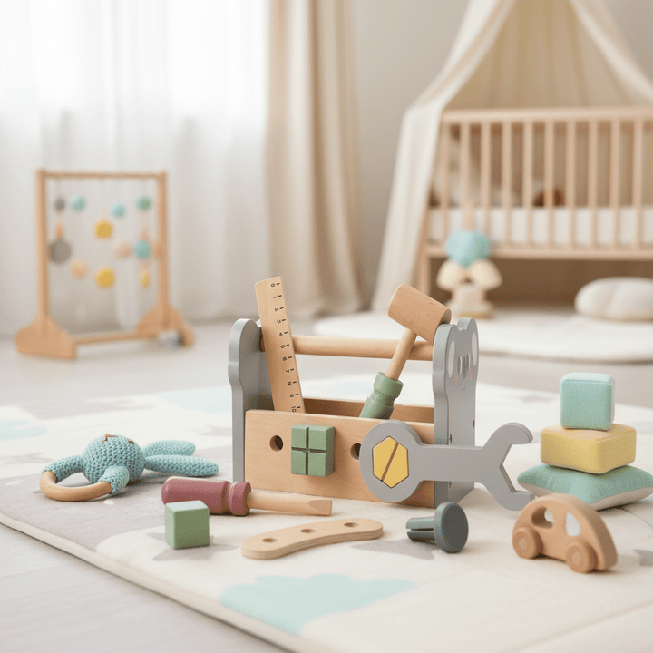 Koala Wooden Tool Box with Wooden Tools - Chic Petit