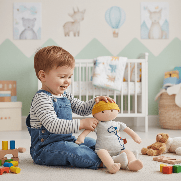 Kye - Organic Baby Boy Soft Doll - Chic Petit