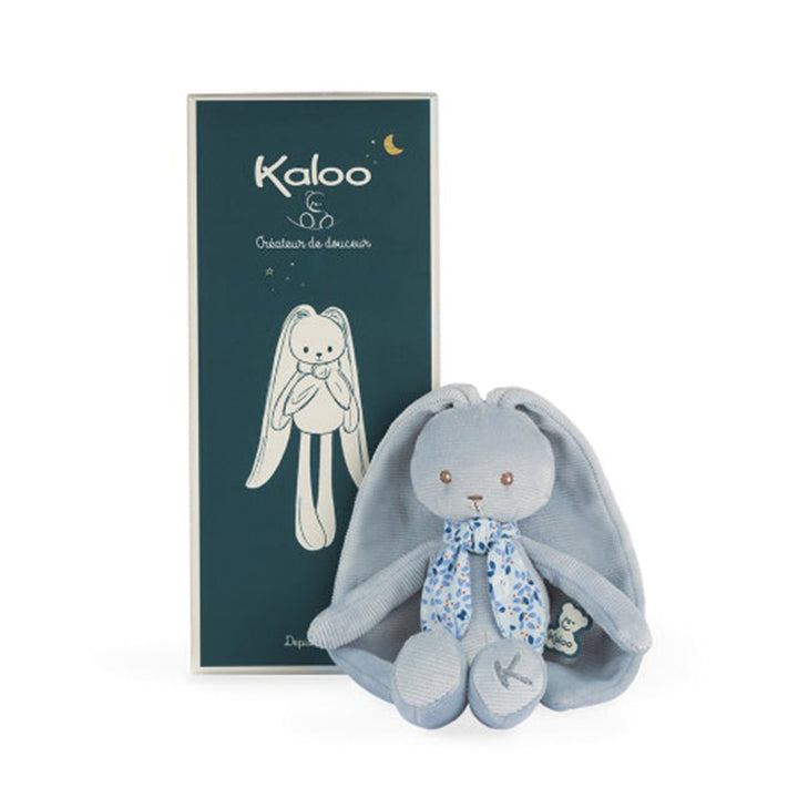 Textured jersey blue rabbit comfort toy for babies