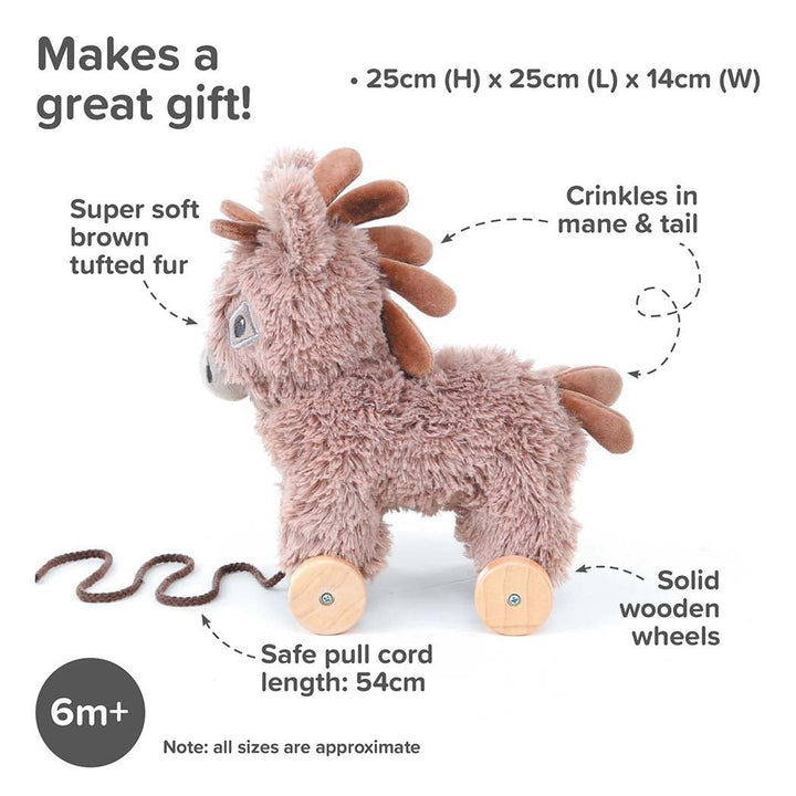Norbert the Donkey Pull Along Toy - Chic Petit