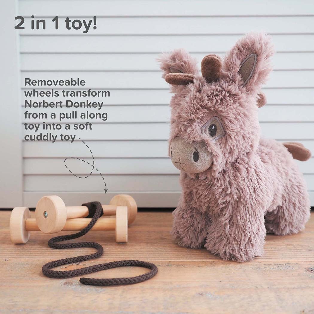 Norbert the Donkey Pull Along Toy - Chic Petit