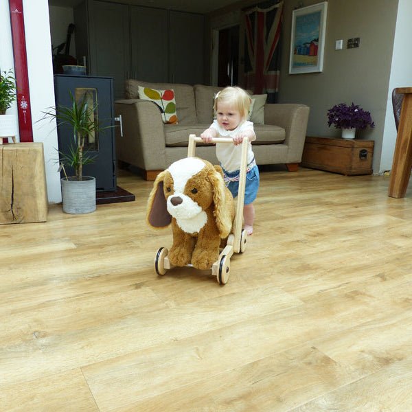 Peanut King Charles Spaniel Pup Push Along Walker - Chic Petit