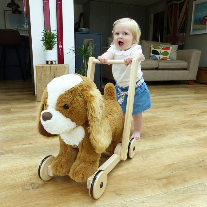 Peanut King Charles Spaniel Pup Push Along Walker - Chic Petit