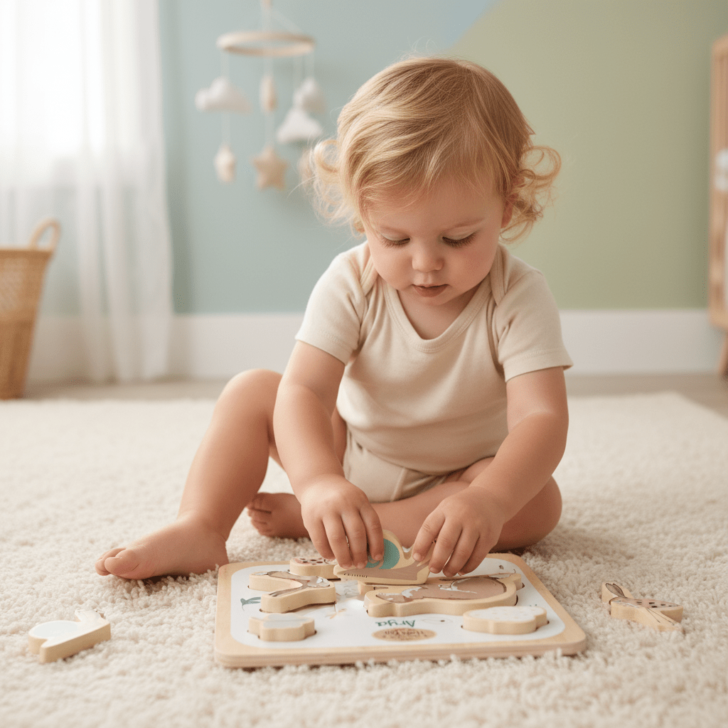 Personalised Guess How Much I Love You Chunky Wooden Puzzle - Chic Petit