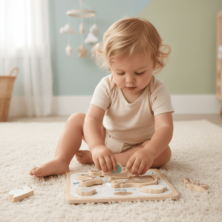 Personalised Guess How Much I Love You Chunky Wooden Puzzle - Chic Petit