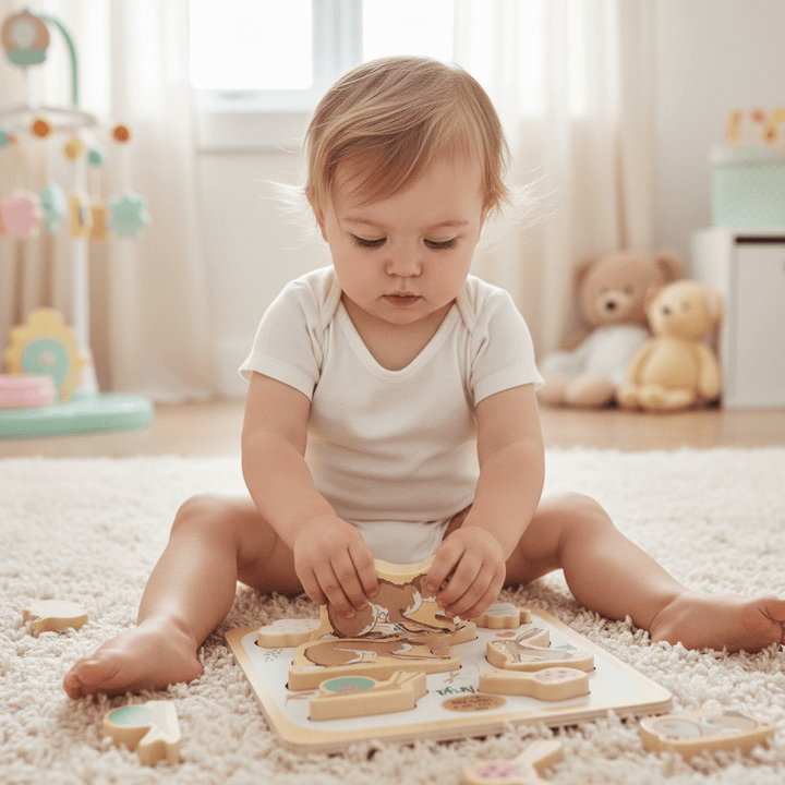 Personalised Guess How Much I Love You Chunky Wooden Puzzle - Chic Petit